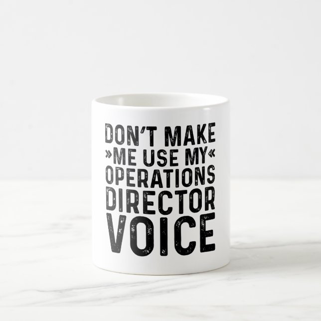 Mug Ne pas m'obliger à utiliser ma voix de directeur d (Centre)