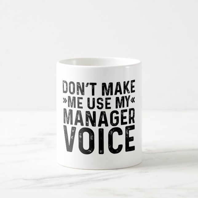 Mug Ne pas m'obliger à utiliser ma voix de gestionnair (Centre)