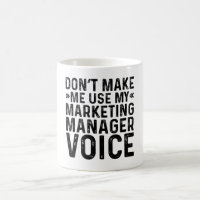 Ne pas m'obliger à utiliser ma voix de Marketing M