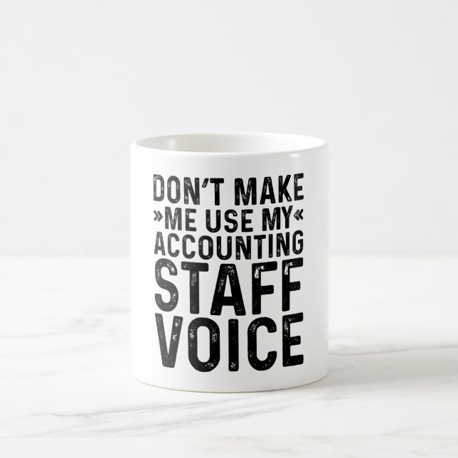 Mug Ne pas m'obliger à utiliser ma voix de personnel c (Centre)