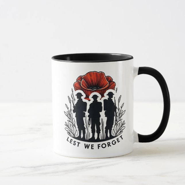 Mug Ne pas oublier le jour du Souvenir (Droite)