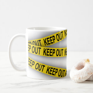 Mug Ne pas rester à l'écart ne pas traverser la bande
