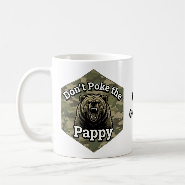 Mug Ne Piquez Pas Papy Ours Brun Drôle et Robustes (Gauche)