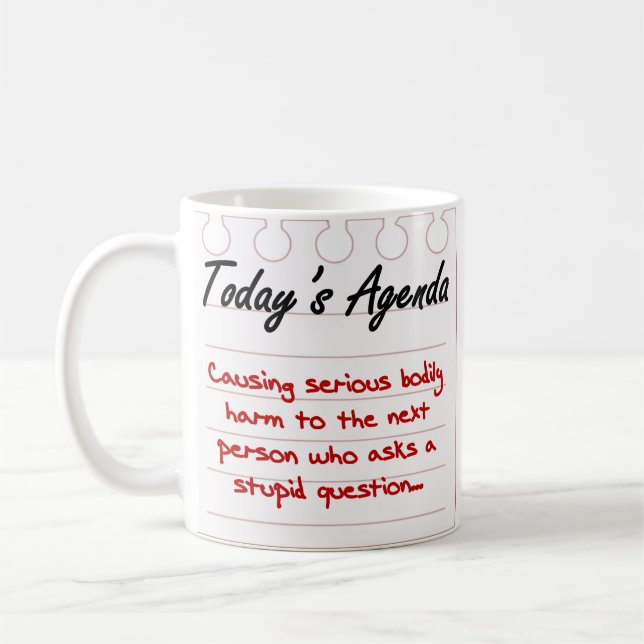 Mug Ne posez pas les questions stupides (Gauche)