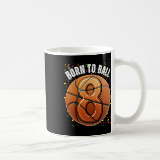 Mug Né pour dessiner 8e anniversaire huit filles garço
