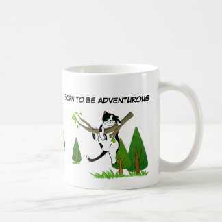 Mug Né Pour Être Aventureux Escalades Chat Arbres