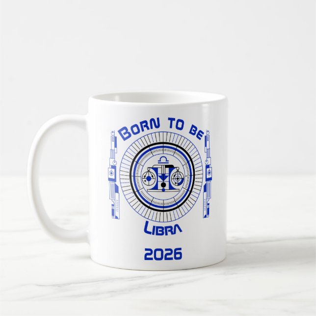 Mug Né pour être Balance (Gauche)