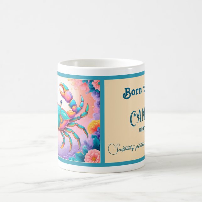 Mug Né pour être un cancer (Centre)