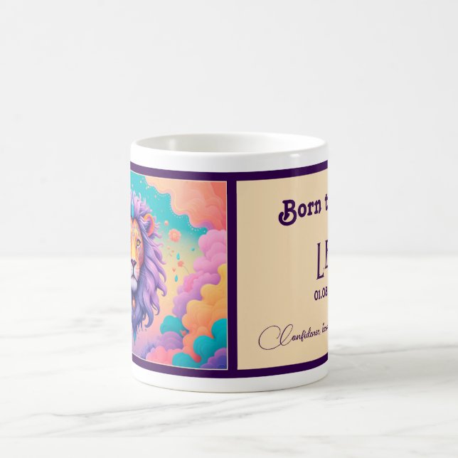 Mug Né pour être un Leo (Centre)