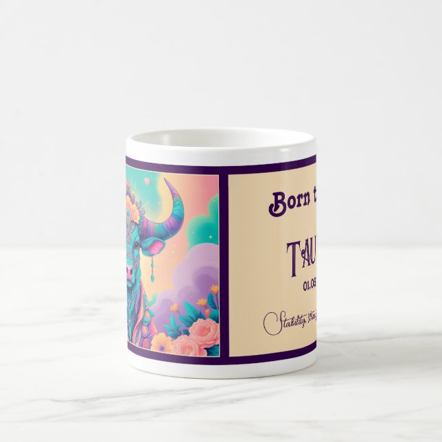 Mug Né pour être un Taurus (Centre)