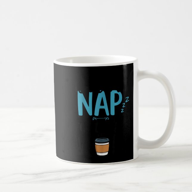 Mug Né pour faire la sieste Forcé de travailler Drôle  (Droite)