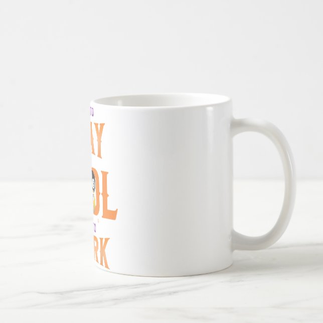 Mug Né Pour Jouer Pool Forcé À Travailler Drôle Employ (Droite)