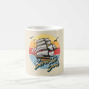 Mug Né pour naviguer