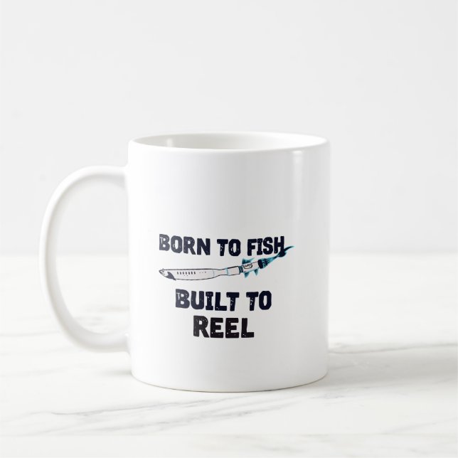 Mug Né pour pêcher (Gauche)