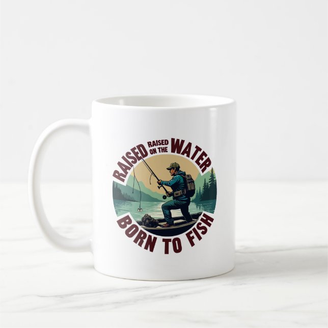 Mug Né pour pêcher (Gauche)