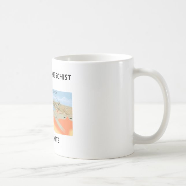 Mug Ne prenez pas le schiste pour le granit (l'humour (Droite)