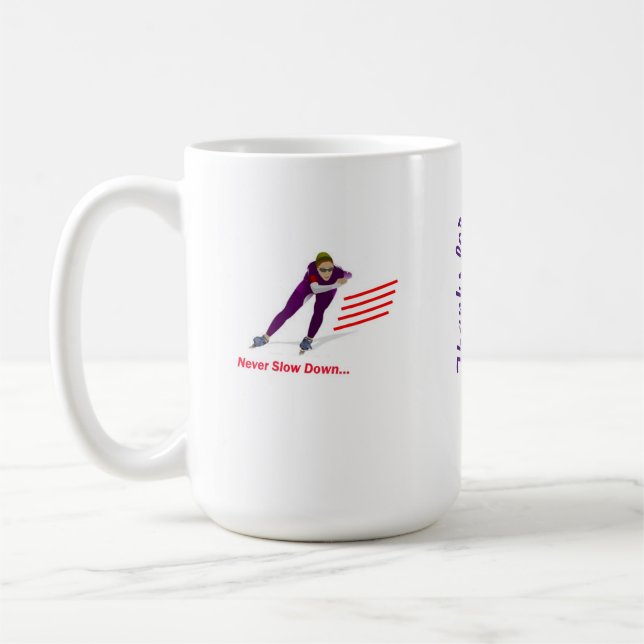 Mug Ne ralentissez jamais long Speedskating (Gauche)