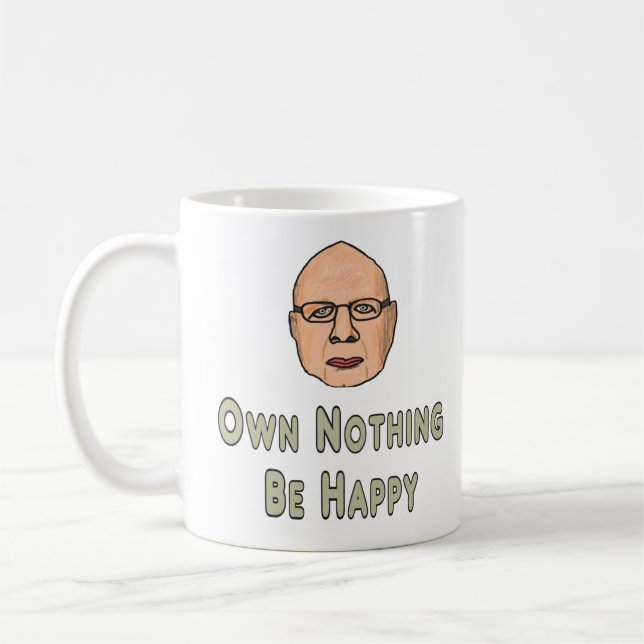 Mug Ne Rien Être Heureux (Gauche)