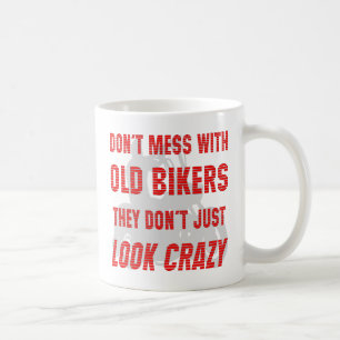 Mug Ne salissez pas avec de vieux cyclistes qu'ils ne