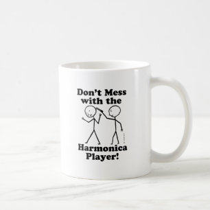 Mug Ne salissez pas avec le joueur d'harmonica