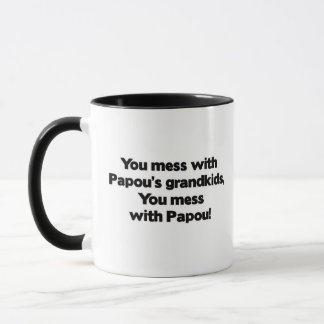 Mug Ne salissez pas avec les Grandkids de Papou