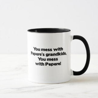 Mug Ne salissez pas avec les Grandkids de Pepere