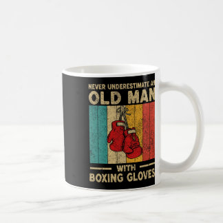 Mug Ne Sous-Estimez Jamais Un Vieux Homme Vintage Boxe