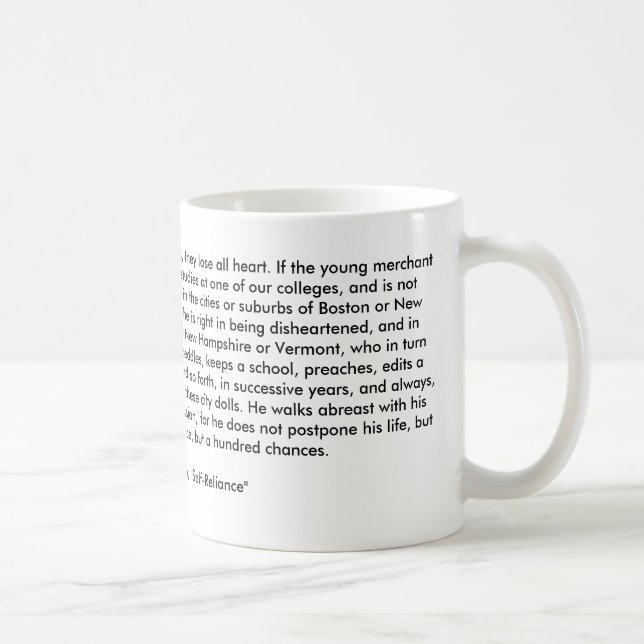 Mug Ne soyez pas découragé (Droite)