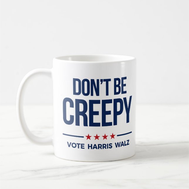 Mug NE SOYEZ PAS DÉPLAISANT - Vote Harris Walz (Gauche)