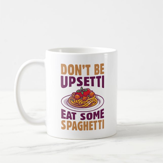 Mug Ne soyez pas désagréable de manger des spaghettis (Gauche)
