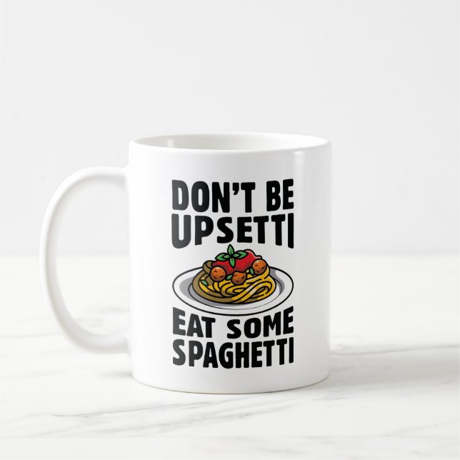 Mug Ne soyez pas désagréable de manger des spaghettis (Gauche)