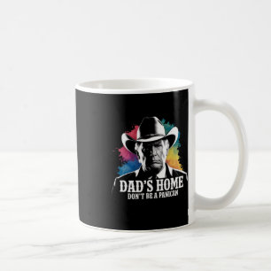 Mug Ne soyez pas un paniquais Trump Cowboy Papa Fête d