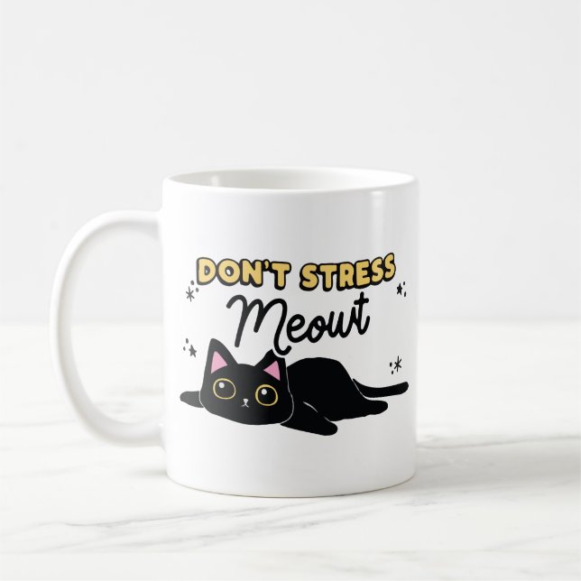 Mug Ne stresse pas chat  (Gauche)