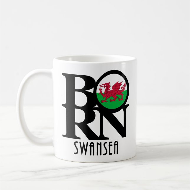Mug NÉ Swansea Wales 11oz (Gauche)
