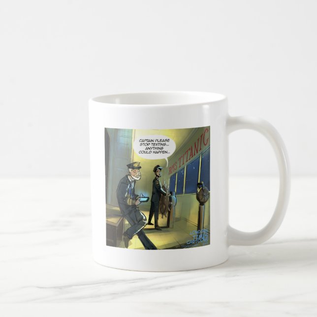 Mug Ne textez pas et Titanic drôle (Droite)
