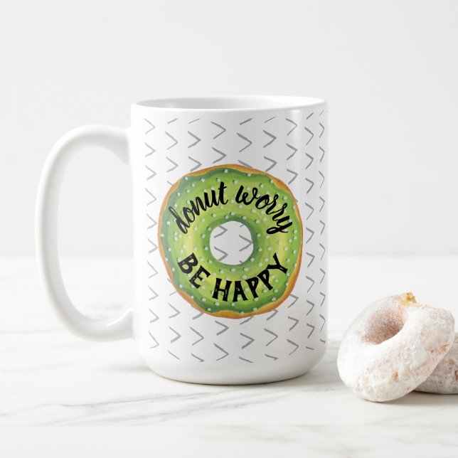 Mug Ne T'Inquiète Pas, Sois Heureux (Avec donut)