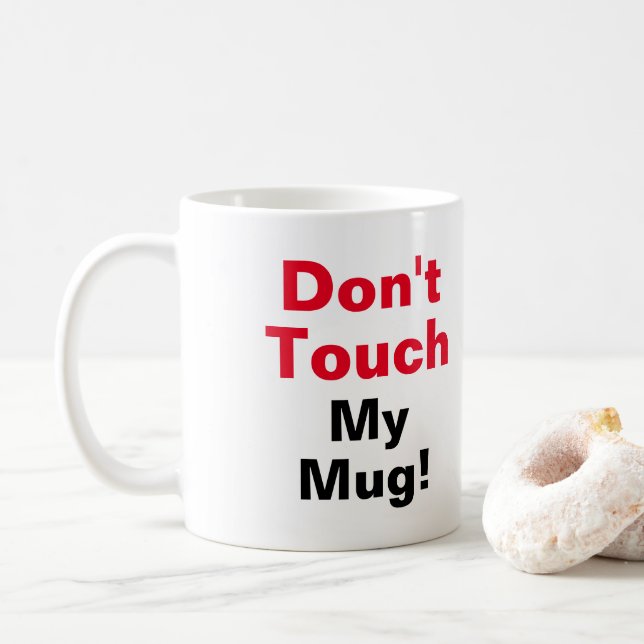 Mug Ne touchez pas (Avec donut)