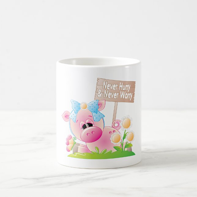 Mug Ne Vous Dépêchez Jamais Et Ne Vous Inquiétez Jamai (Créateur téléchargé)