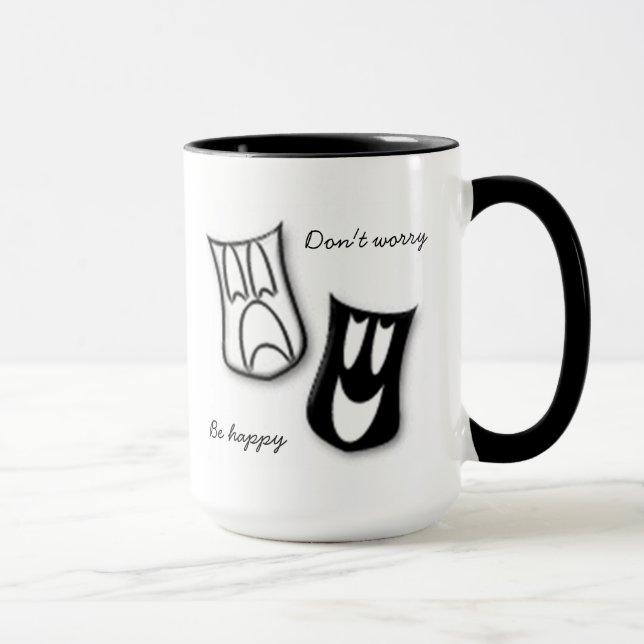 Mug Ne vous inquiétez pas être heureux (Droite)