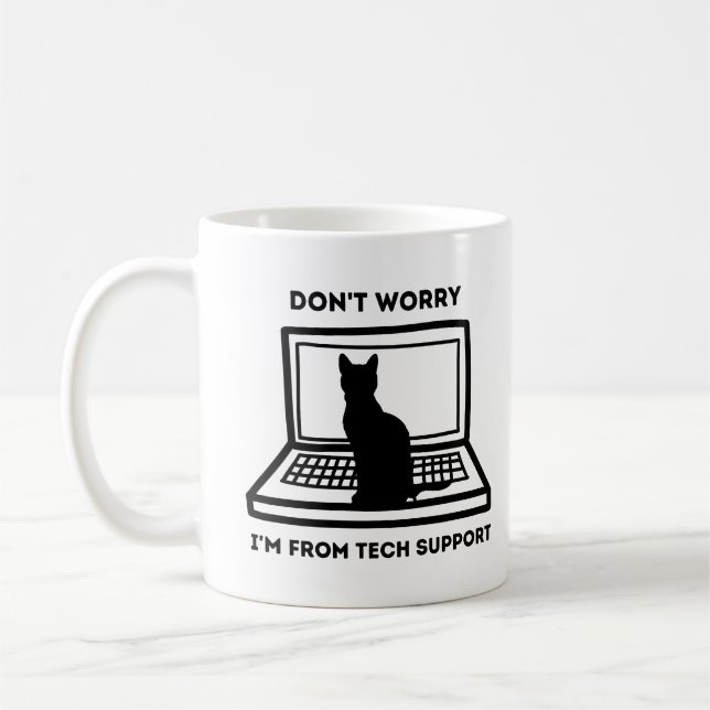 Mug ne vous inquiétez pas je suis du support technique (Gauche)