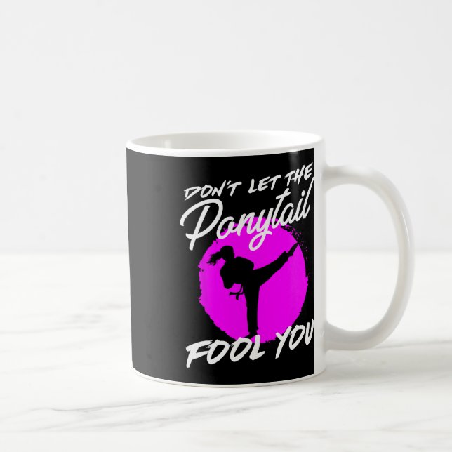 Mug Ne vous laissez pas tromper par la queue de cheval (Droite)