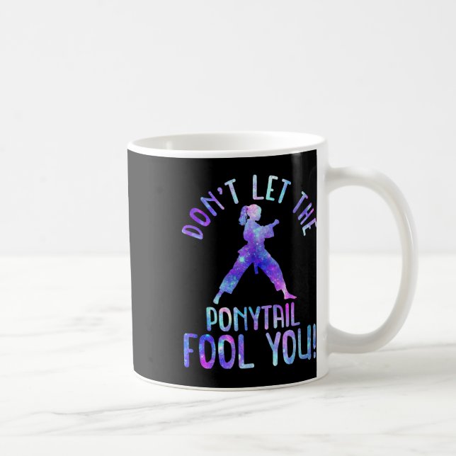 Mug Ne vous laissez pas tromper par la queue de cheval (Droite)
