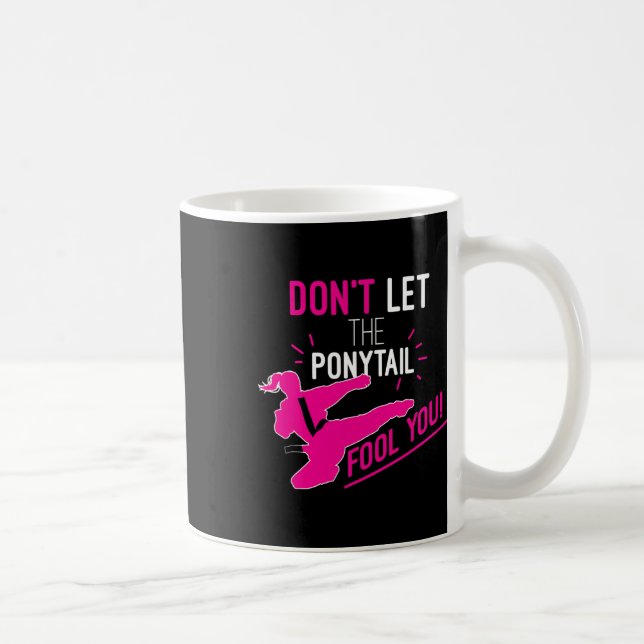 Mug Ne vous laissez pas tromper par la queue de cheval (Droite)
