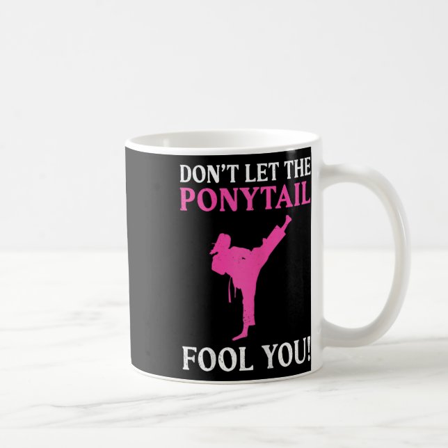 Mug Ne vous laissez pas tromper par la queue de cheval (Droite)