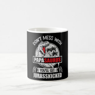 Mug Ne vous mêlez pas de Papa Saurus Dinosaur père d
