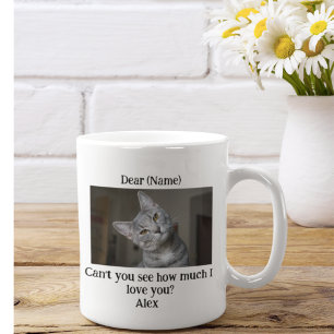 Mug Ne voyez-vous pas combien je vous aime Personnalis