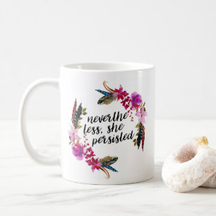 Mug Néanmoins, Elle A Persisté Oreiller Double Face
