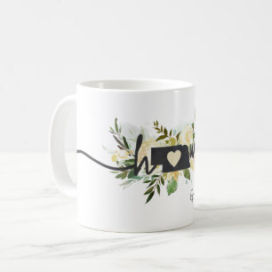 Mug Nebraska État Personnalisé Votre Ville Maison Rust
