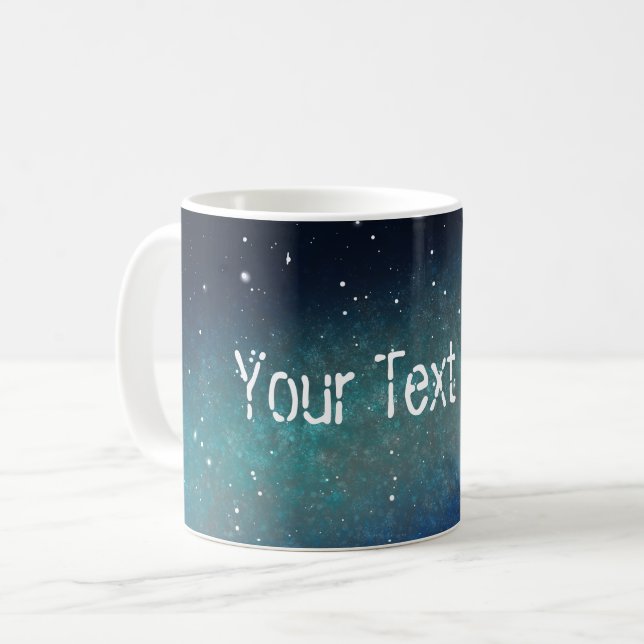 Mug Nébuleuse spatiale de la galaxie Ciel nocturne Ble (Devant gauche)