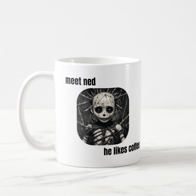 Mug Ned et café (ou thé) (Gauche)